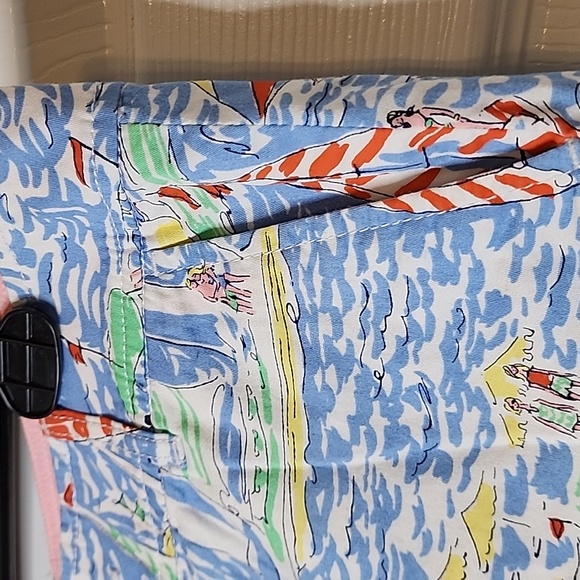 Lilly Pulitzer Callahan Classic Straight Fit Low Rise Short Get Nauti Print - Picture 2 of 13